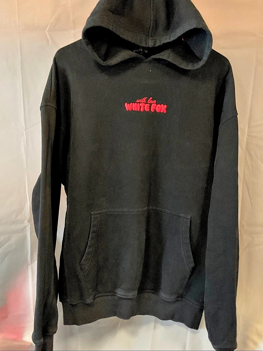 White Fox Limited Edition 8 Cherry Hoodie Graphic Hoodie in Black & Red Like New